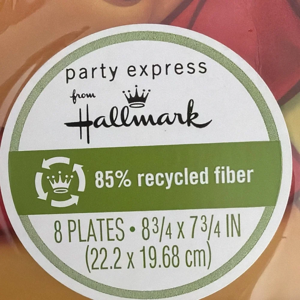 Hallmark Winnie the Pooh 1st Birthday Plates - 5 Sets of 8. 40 Plates in Total.